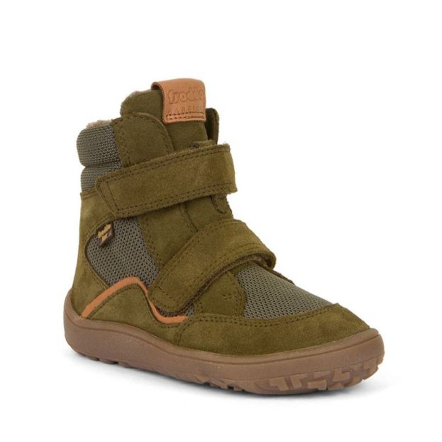 Kids Froddo Boots | Froddo Barefoot Waterproof Winter Boots Green