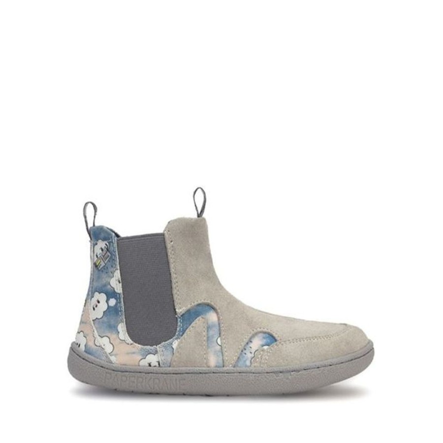 Kids PaperKrane Shoes | Paperkrane Gassy Clouds Chelsea Boots