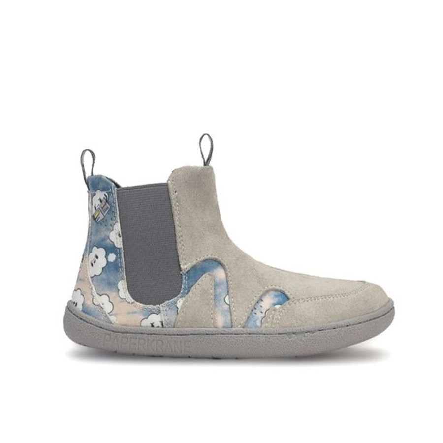 Kids PaperKrane Shoes | Paperkrane Gassy Clouds Chelsea Boots