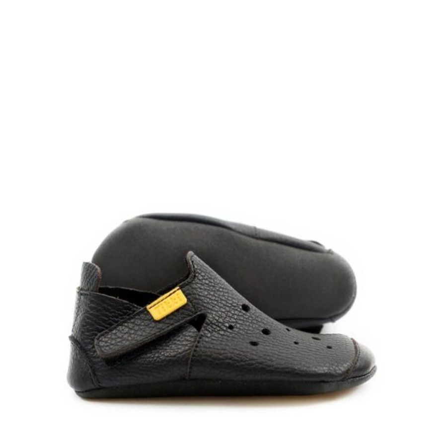 Kids Tikki School | Tikki Kids Ziggy Shoes Black Leather