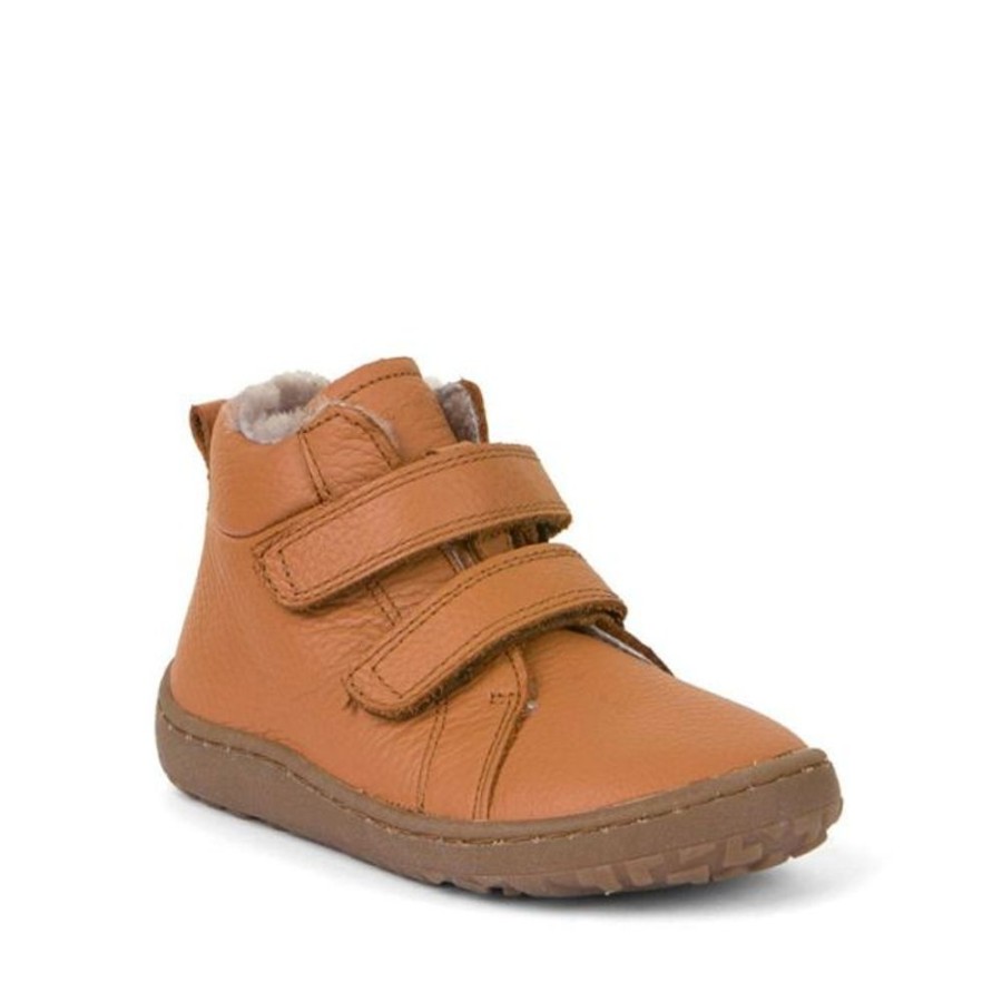 Kids Froddo Boots | Froddo Barefoot Sheepskin Lined Boots Cognac