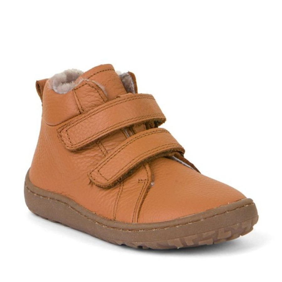 Kids Froddo Boots | Froddo Barefoot Sheepskin Lined Boots Cognac