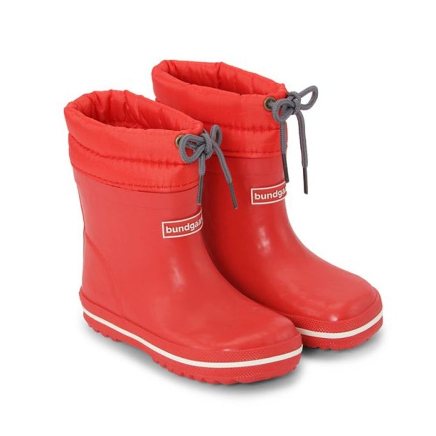 Kids Bundgaard Wellingtons | Bundgaard Cirro Low Warm Wellingtons Red