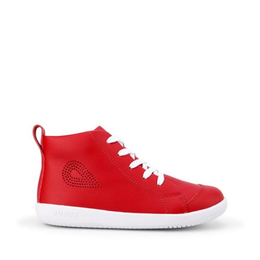 Kids Bobux Kid+ Boots | Bobux Kid+ Alley-Oop Boot Red