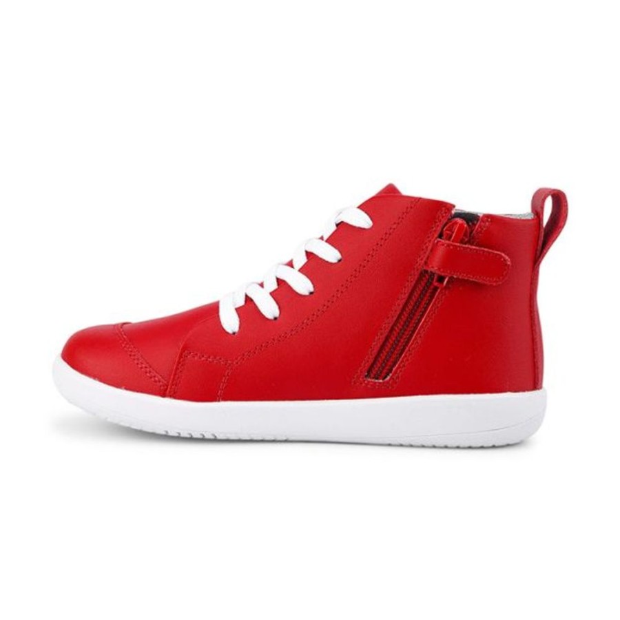 Kids Bobux Kid+ Boots | Bobux Kid+ Alley-Oop Boot Red