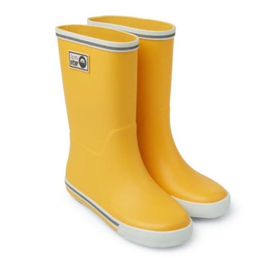 Kids Spotty Otter Wellingtons | Spotty Otter Forest Ranger Wellies Yellow