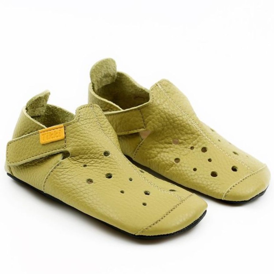 Kids Tikki Pre-Walkers | Tikki Kids Ziggy Shoes Lime Leather