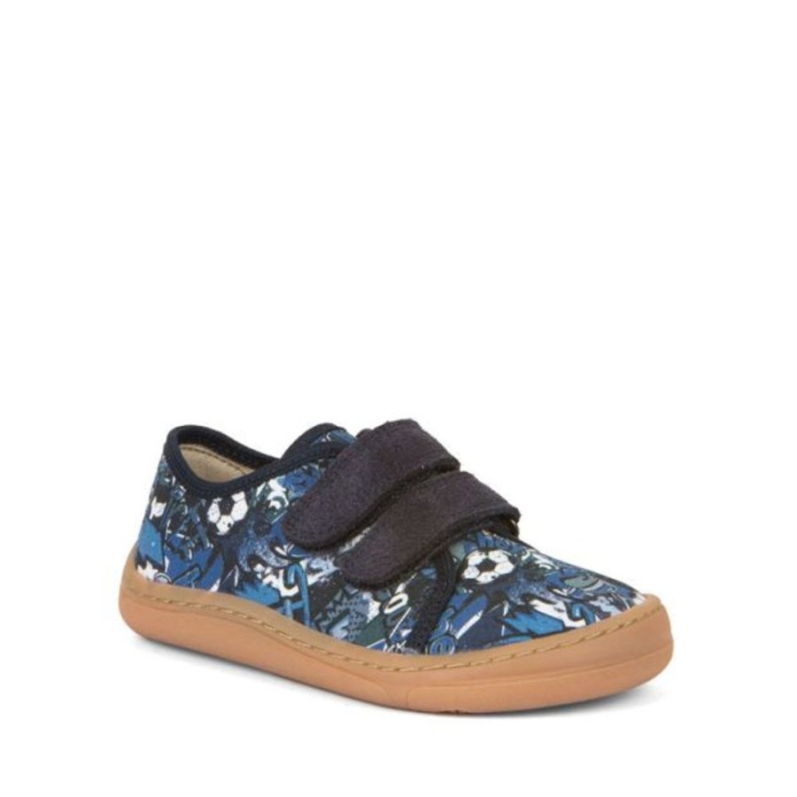 Kids Froddo Trainers | Froddo Barefoot Canvas Shoes Blue+