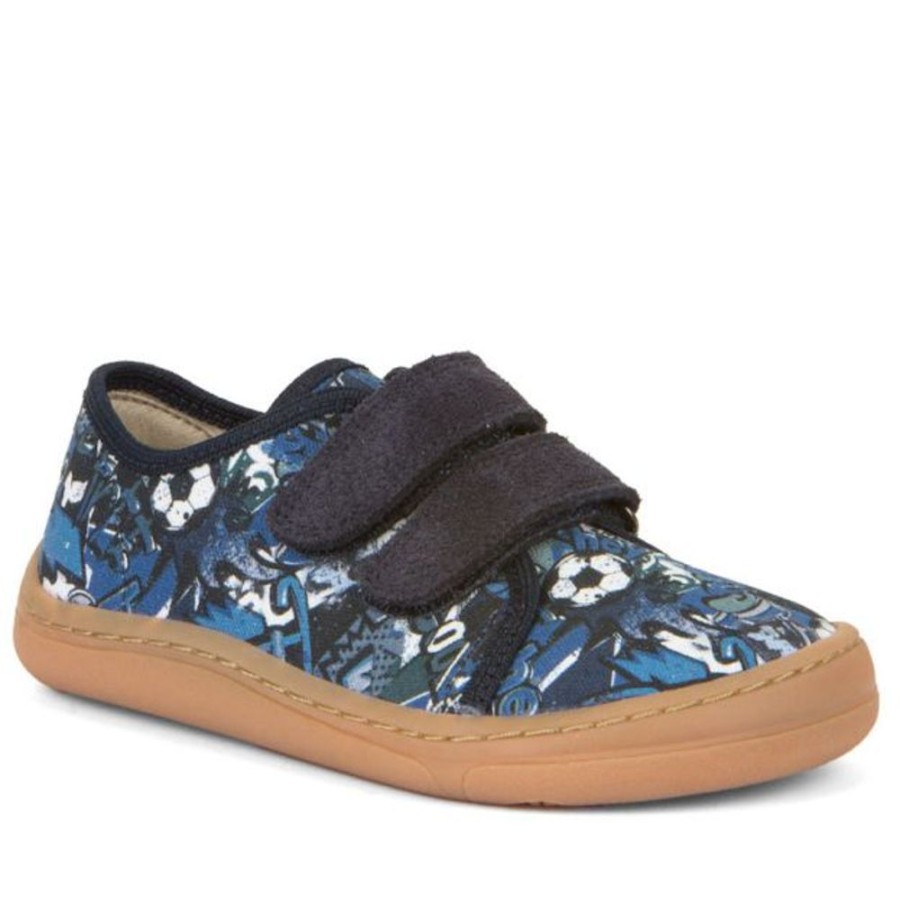 Kids Froddo Trainers | Froddo Barefoot Canvas Shoes Blue+