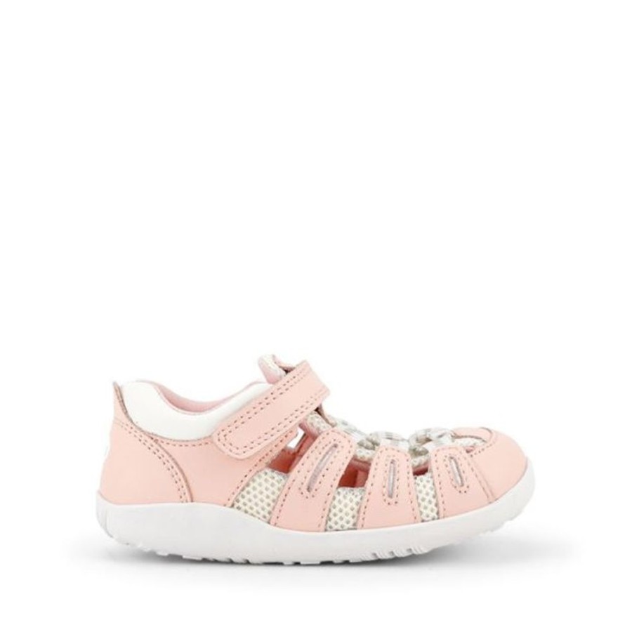 Kids Bobux i-Walk/Kid+ Sandals | Bobux Summit Sandal Seashell And White