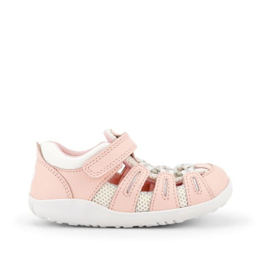 Kids Bobux i-Walk/Kid+ Sandals | Bobux Summit Sandal Seashell And White