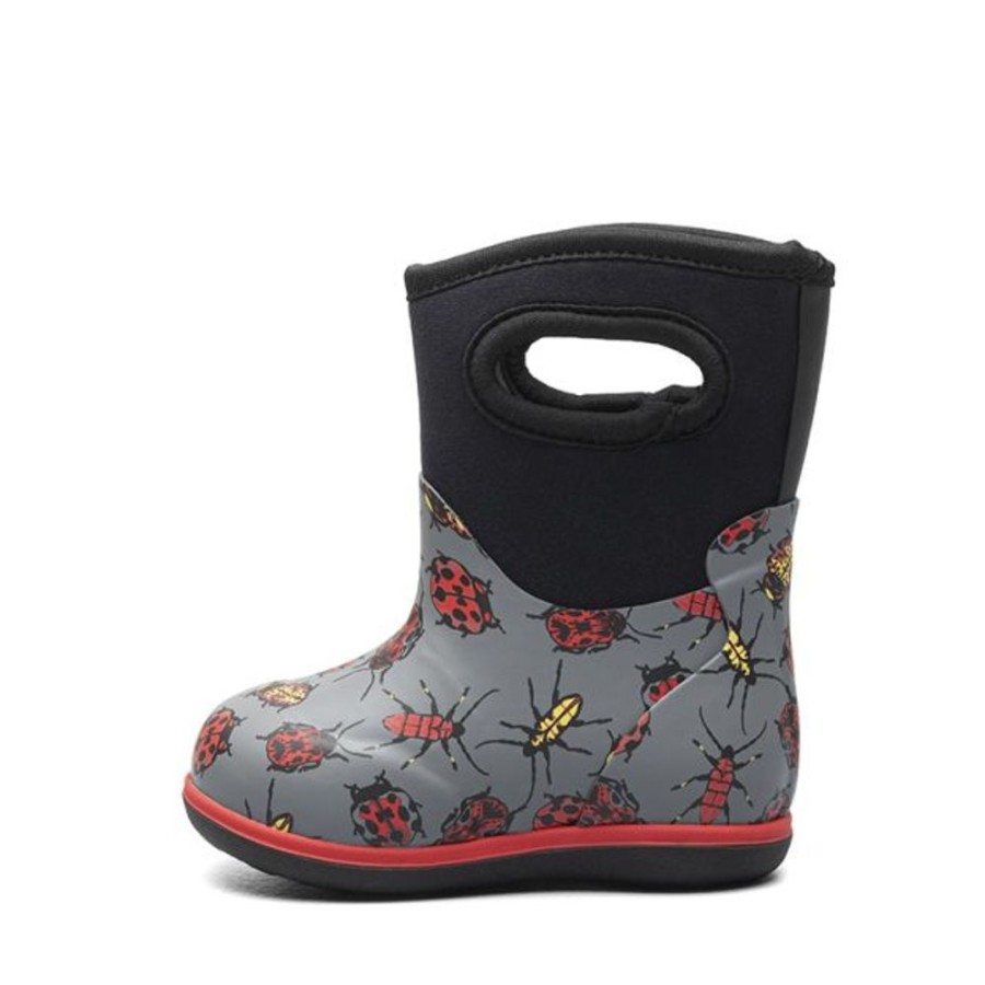 Kids Bogs Wellingtons | Baby Bogs Classic Wellingtons Bugs Grey