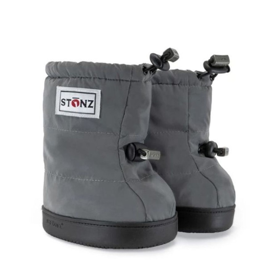 Kids Stonz Vegan | Stonz Puffer Booties Reflective Silver