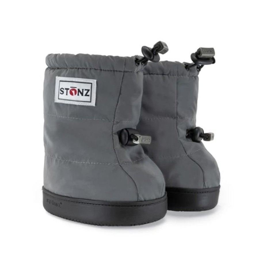 Kids Stonz Vegan | Stonz Puffer Booties Reflective Silver