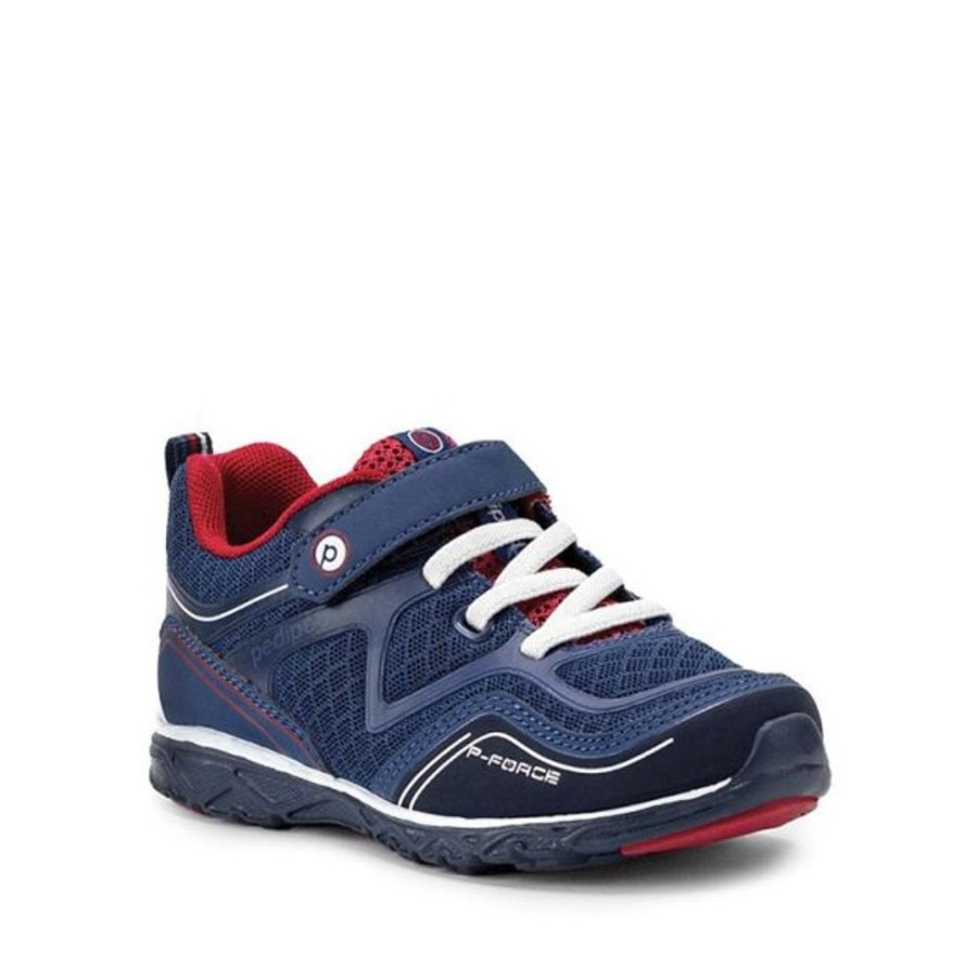 Kids Pediped Flex Trainers | Pediped Force Blue Red