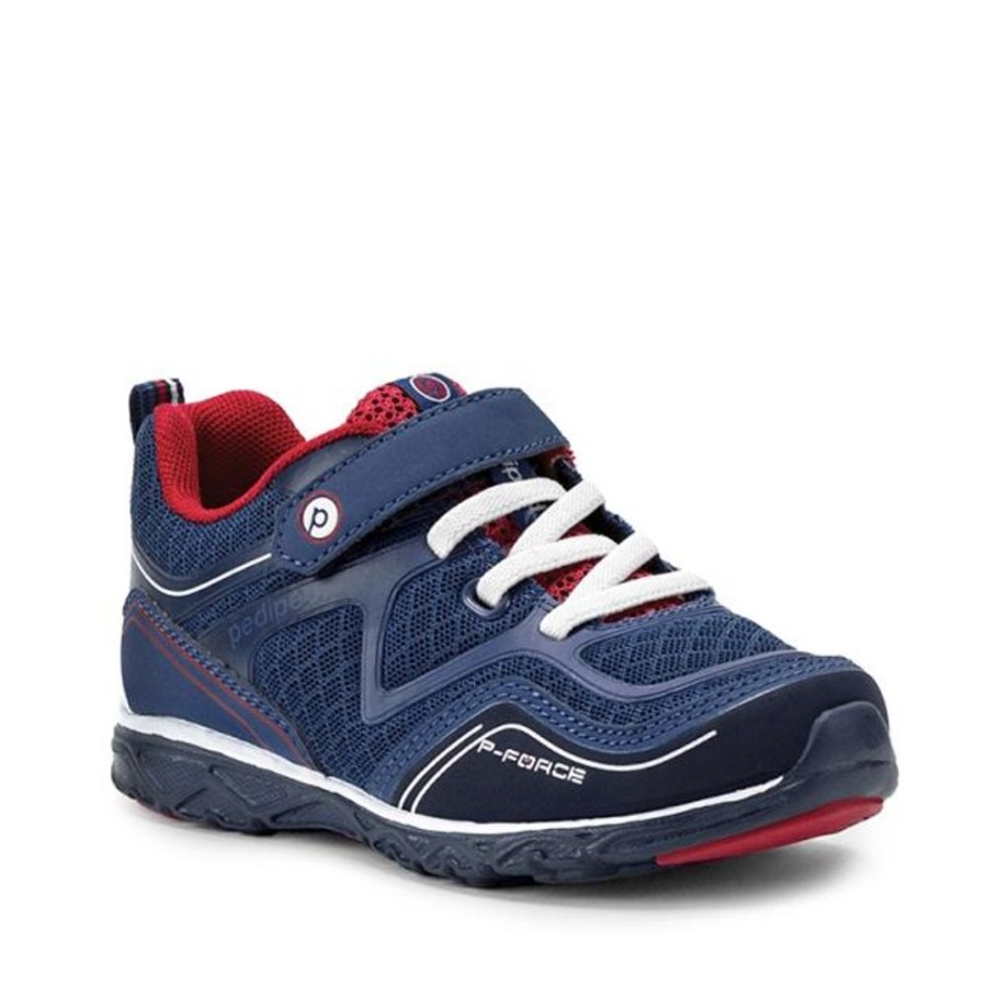 Kids Pediped Flex Trainers | Pediped Force Blue Red