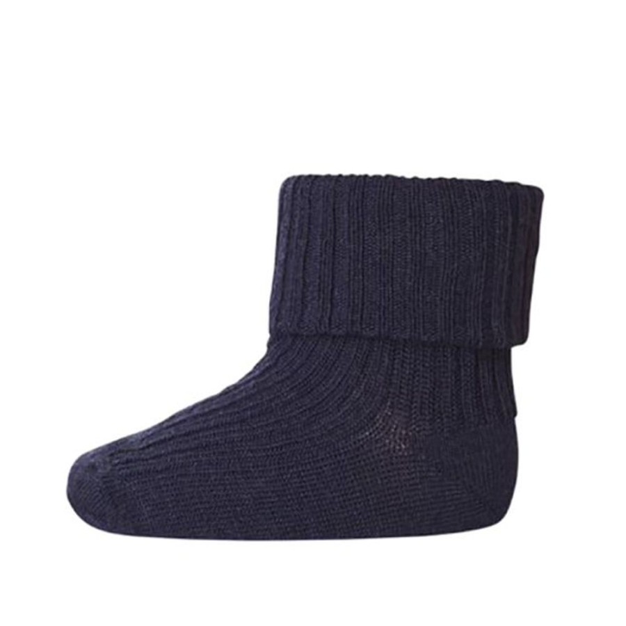 Accessories MP Denmark | Mp Denmark Wool Rib Socks Dark Navy