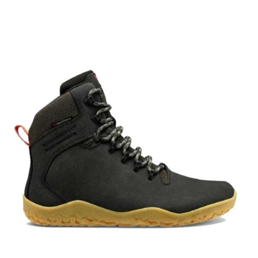 Adults VivoBarefoot Boots | Vivobarefoot Ladies Tracker Ii Walking Boot Obsidian