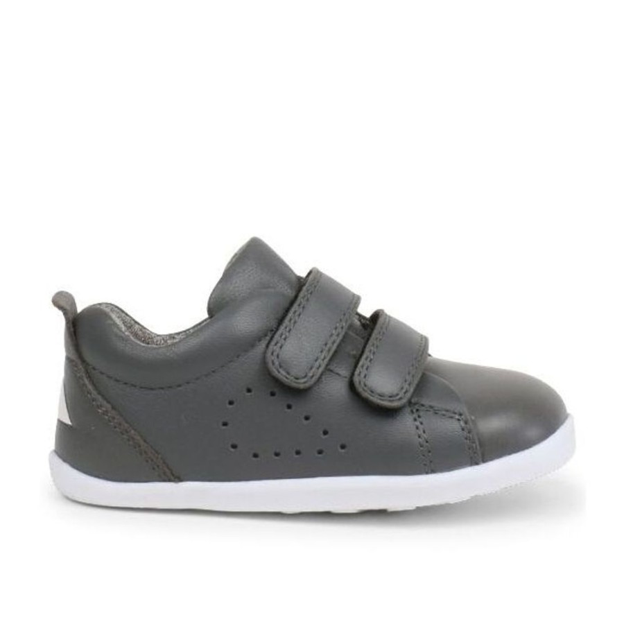 Kids Bobux Step Up Trainers | Bobux Su Grass Court Smoke