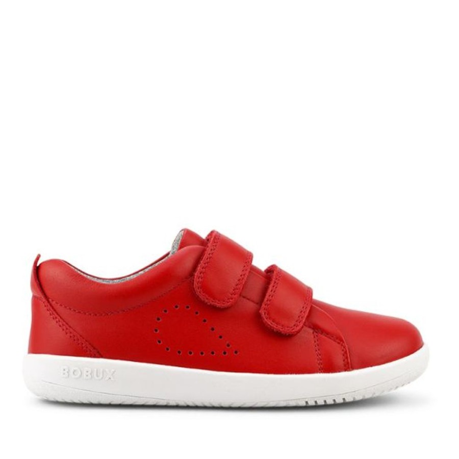 Kids Bobux Kid+ Trainers | Bobux Kid+ Grass Court Red