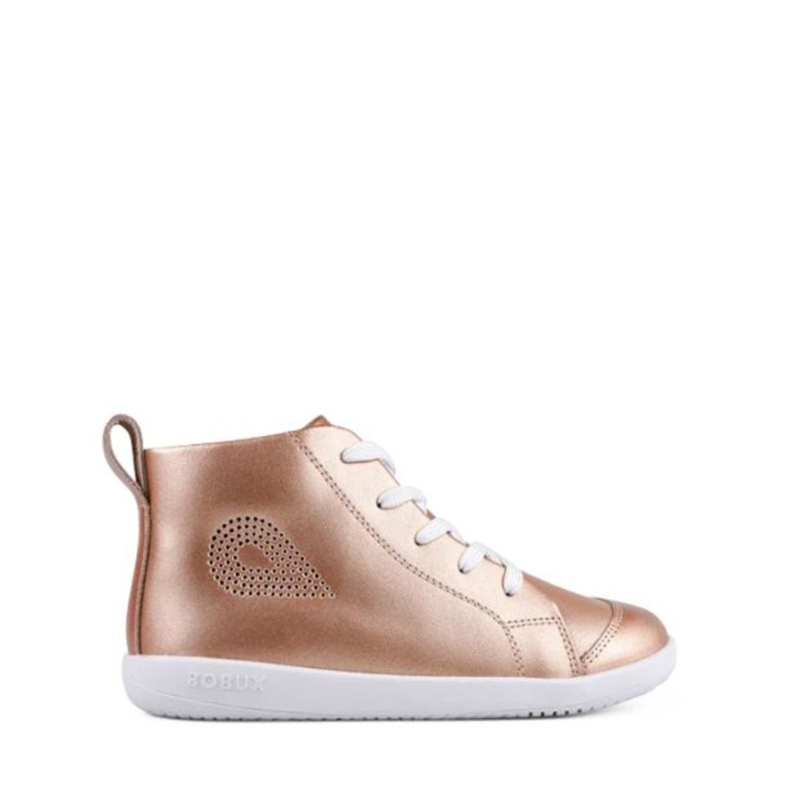 Kids Bobux Kid+ Boots | Bobux Kid+ Alley-Oop Boot Rose Gold