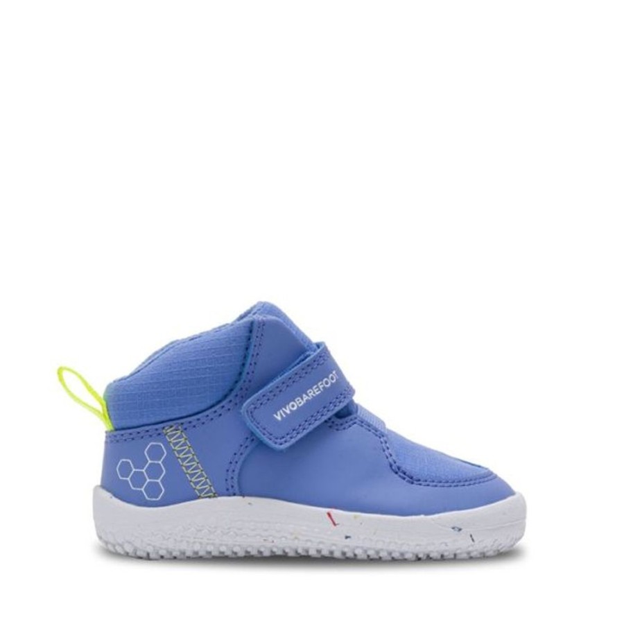 Kids VivoBarefoot Walking Boots | Vivobarefoot Toddlers Ludo Hi Boots Vivid Blue