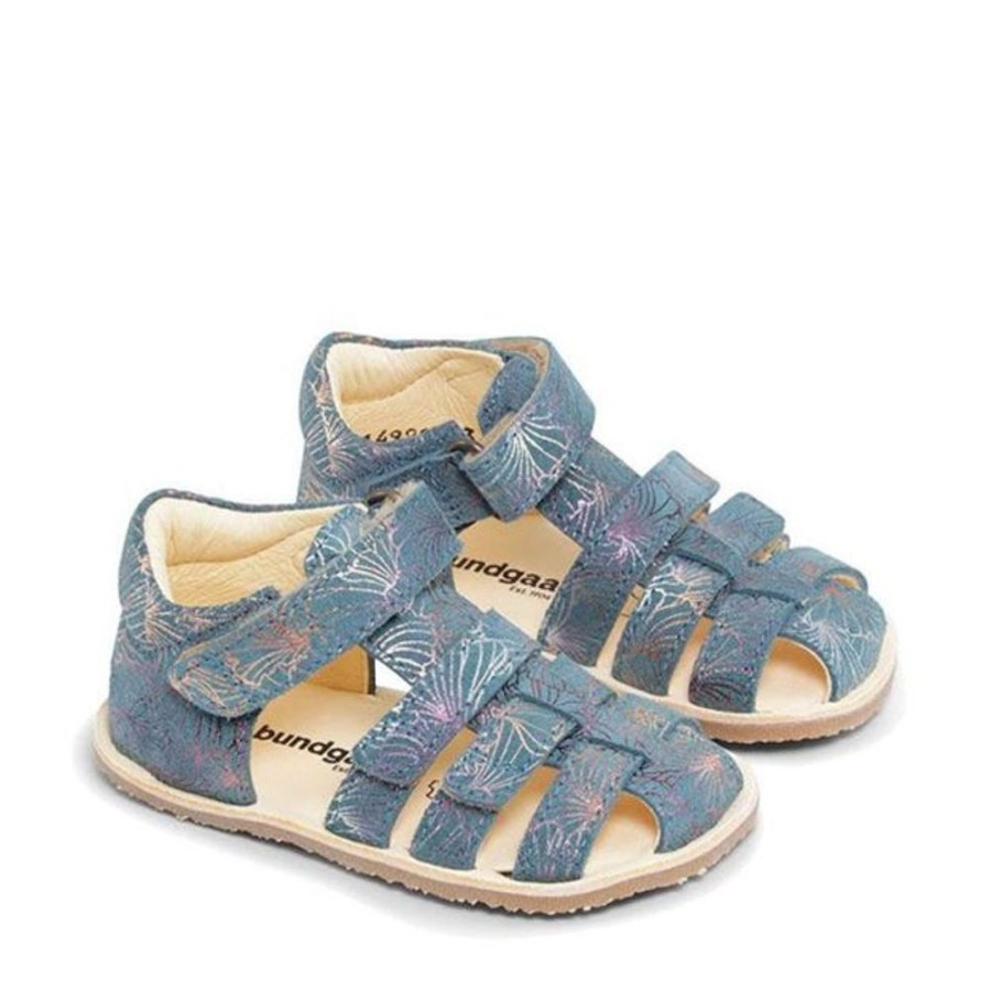 Kids Bundgaard Sandals | Bundgaard Kids Sebastian Ii Sandals Teal Blossom