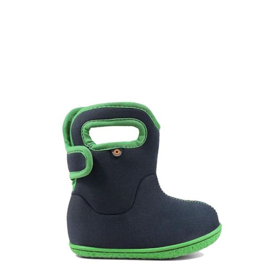 Kids Bogs Boots | Baby Bogs Solid Navy Green