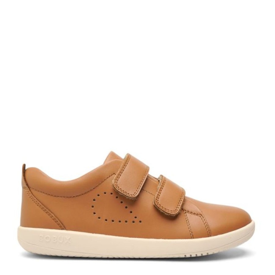 Kids Bobux Kid+ Trainers | Bobux Kid+ Grass Court Caramel