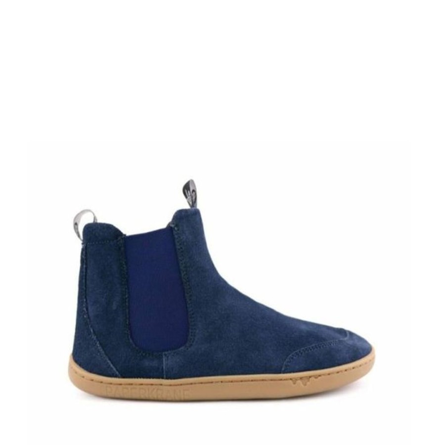 Kids PaperKrane Shoes | Paperkrane In The Navy Chelsea Boots