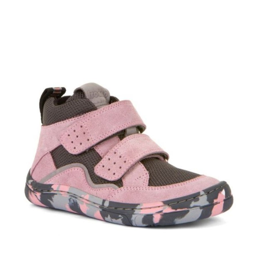 Kids Froddo Boots | Froddo Barefoot Autumn Boots Grey Pink