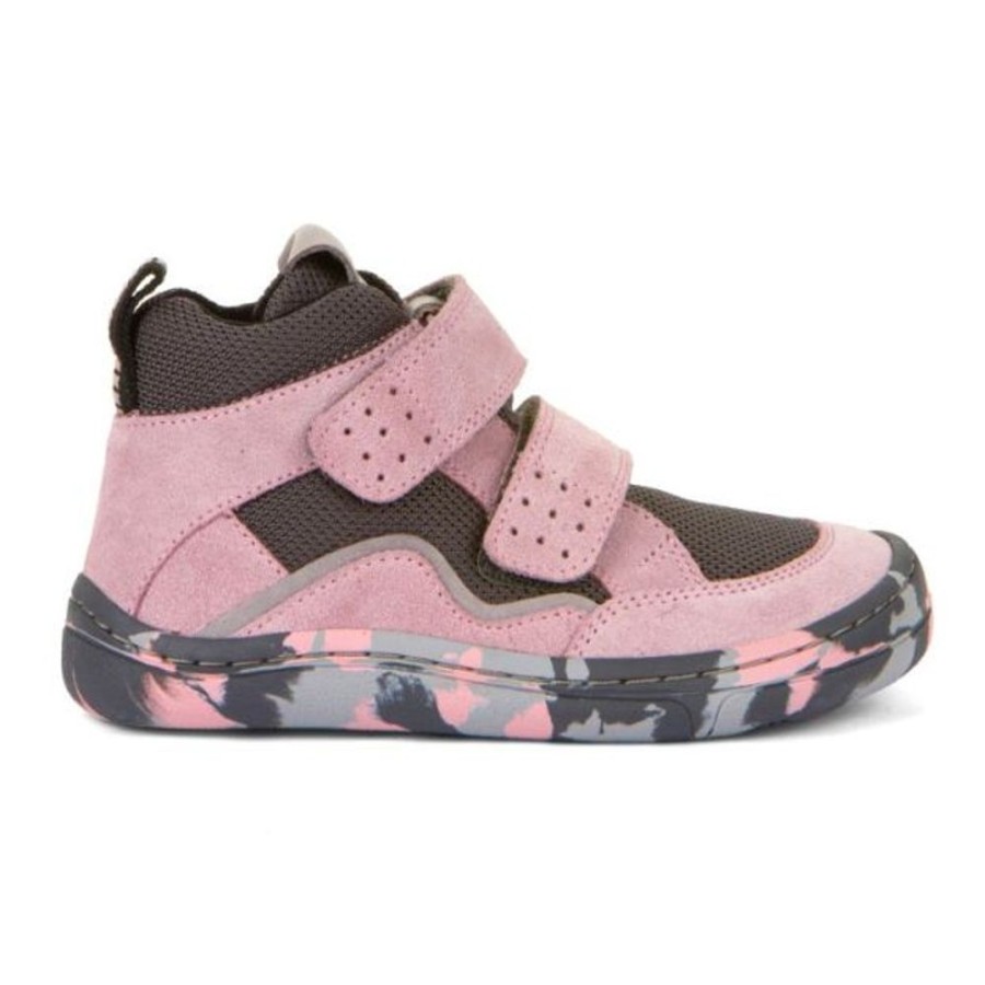 Kids Froddo Boots | Froddo Barefoot Autumn Boots Grey Pink