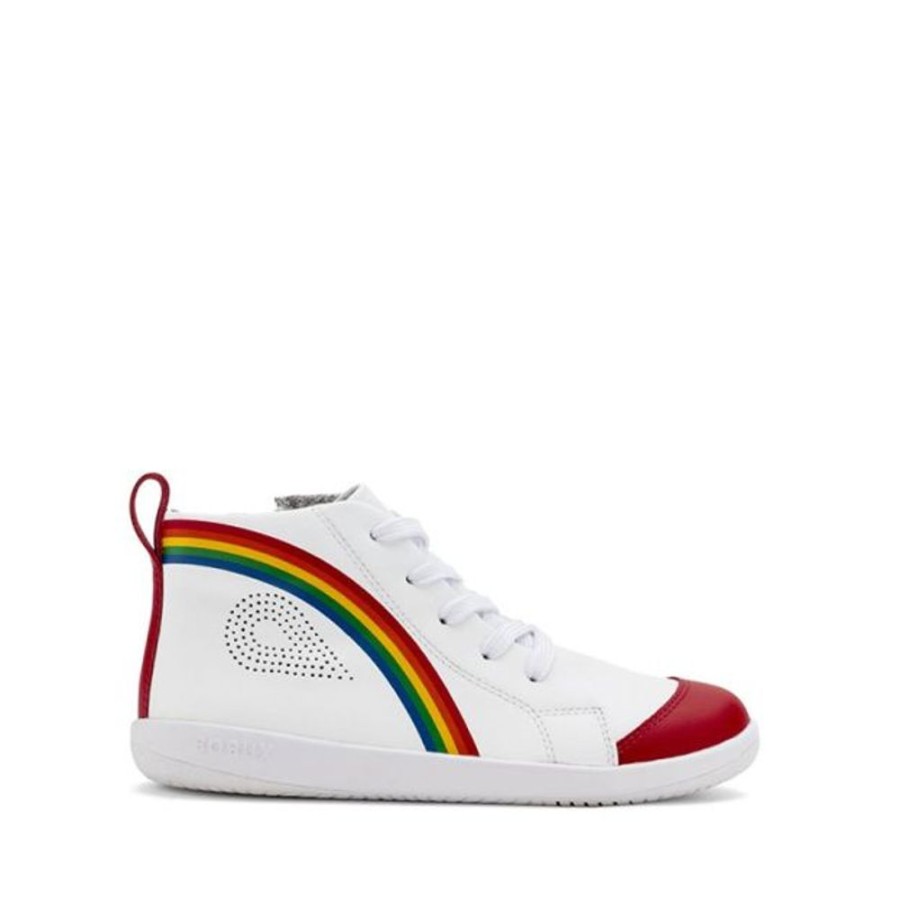 Kids Bobux Kid+ Boots | Bobux Kid+ Alley-Oop Boot Rainbow Red