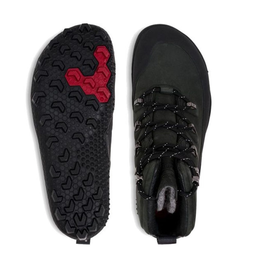 Adults VivoBarefoot Boots | Vivobarefoot Women'S Tracker Winter Boots Obsidian