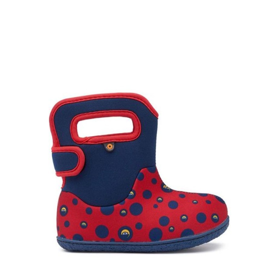 Kids Bogs Snow Boots | Spotty Otter Baby Bogs Red