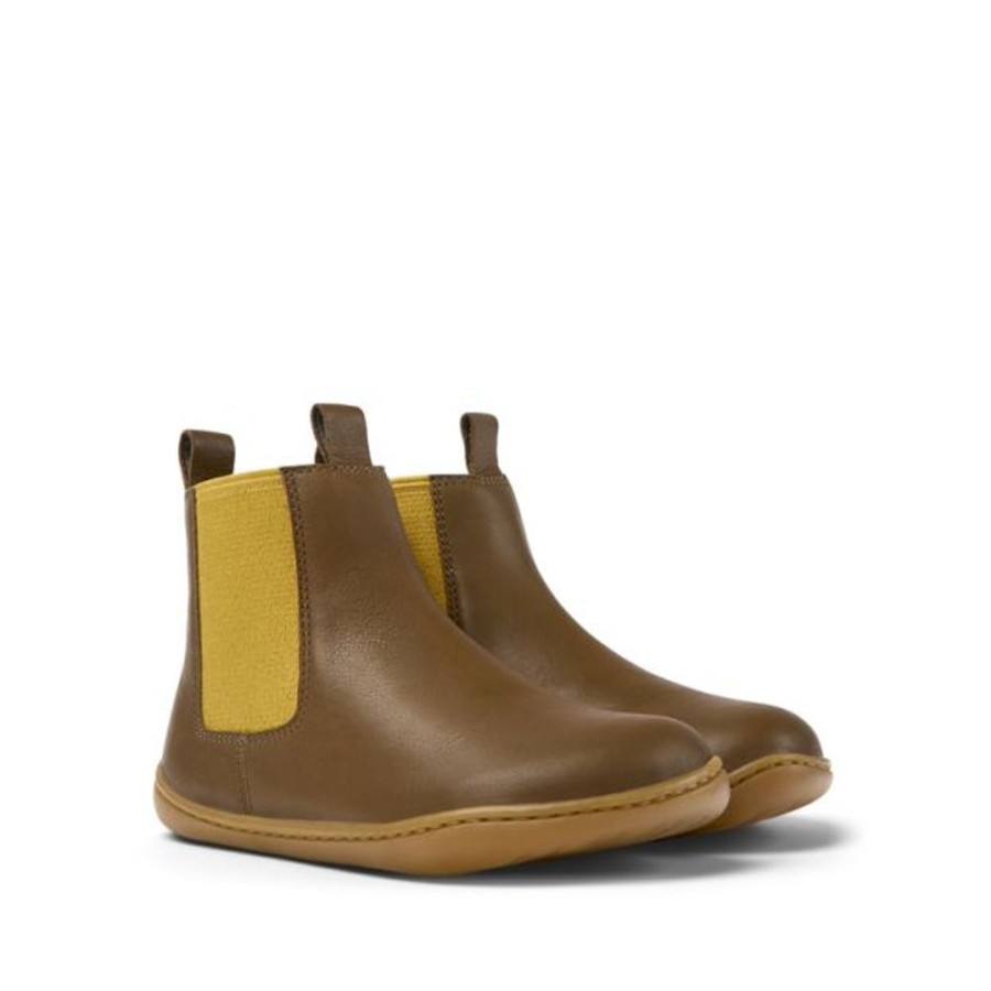 Kids Camper Boots | Camper Kids Peu Chelsea Boots Brown