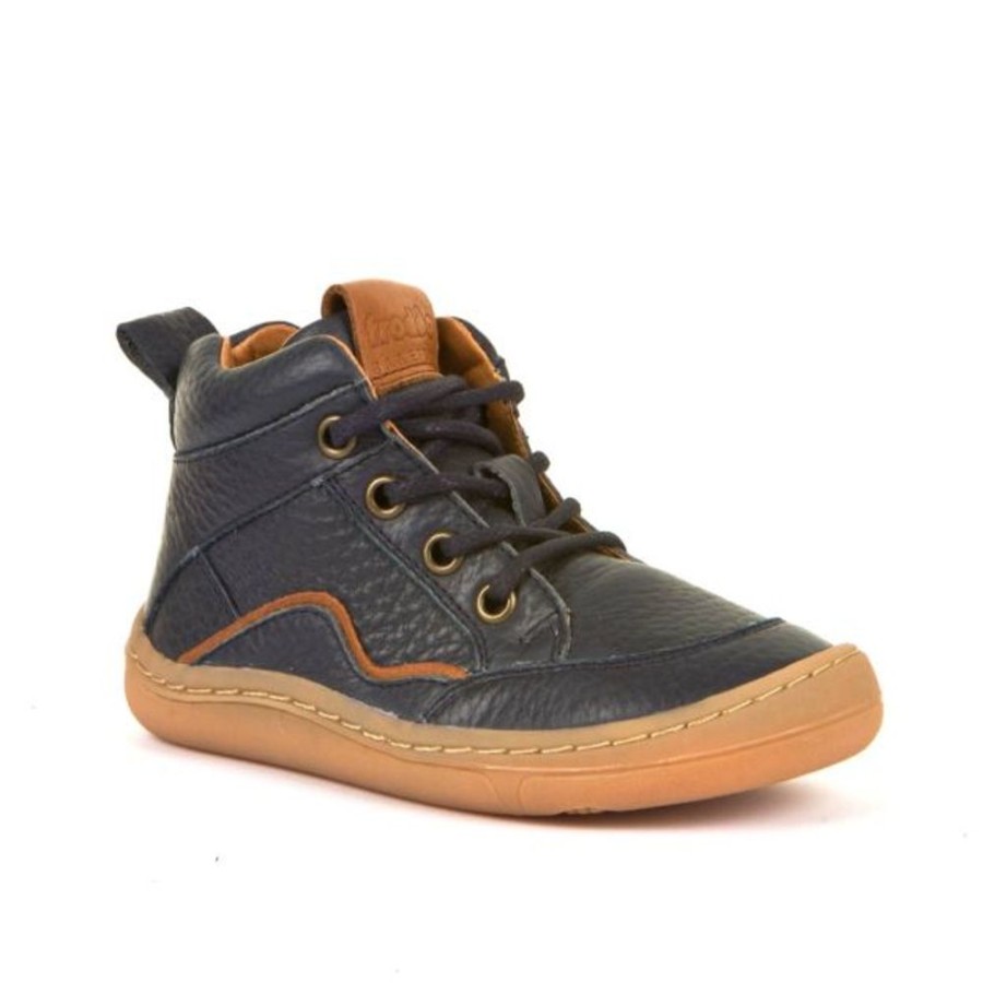 Kids Froddo Boots | Froddo Barefoot Lace Up Boot Navy