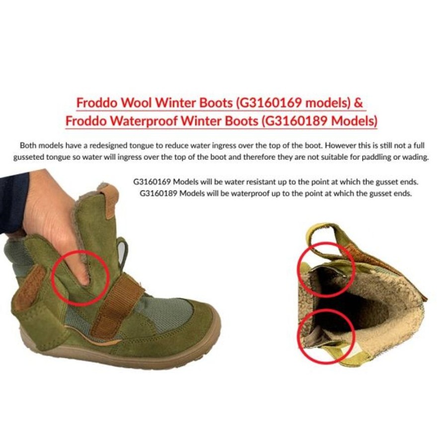 Kids Froddo Boots | Froddo Barefoot Waterproof Winter Boots Blue