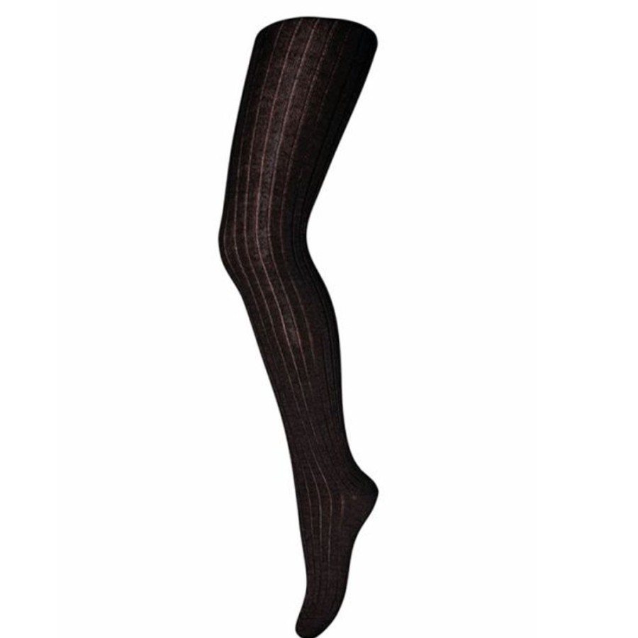 Accessories MP Denmark | Mp Denmark Wool Rib Tights Black