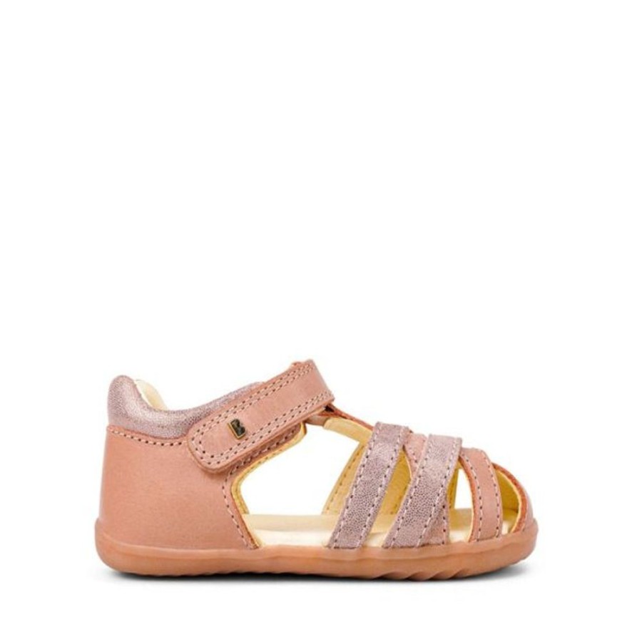 Kids Bobux Step Up Sandals | Bobux Su Cross Jump Sandal Rose