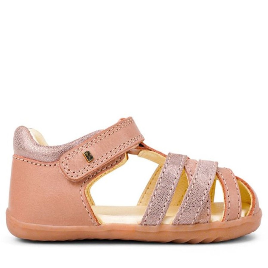 Kids Bobux Step Up Sandals | Bobux Su Cross Jump Sandal Rose