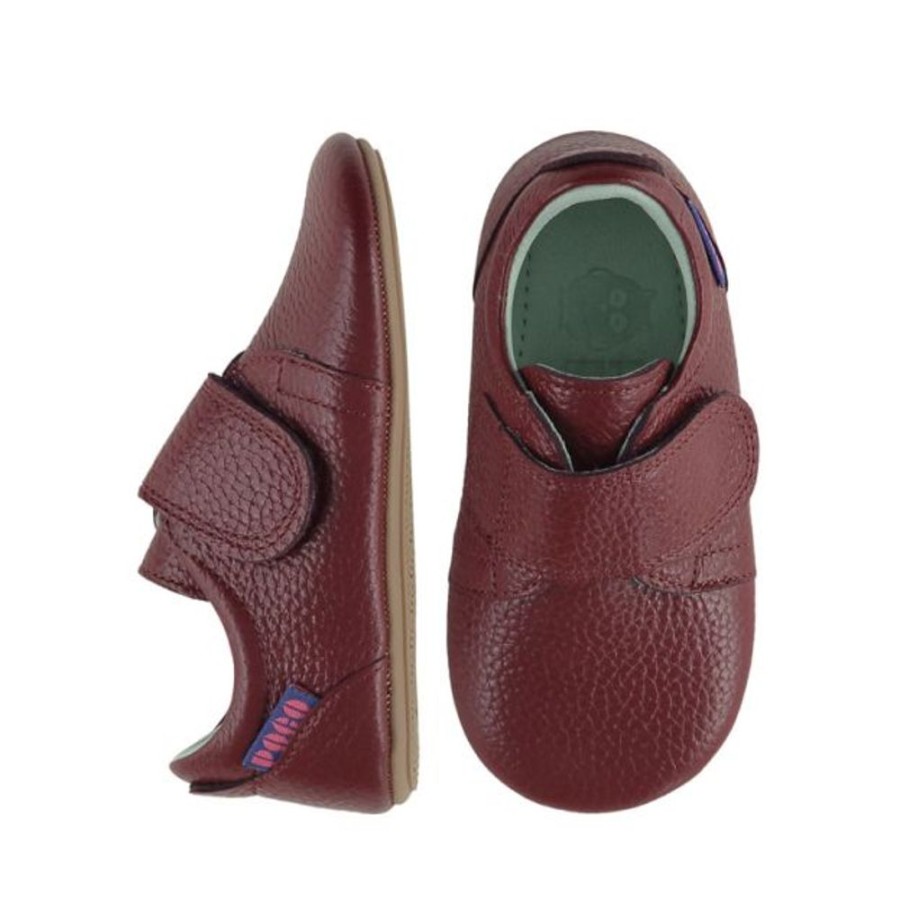 Kids Poco Nido First Shoes | Poco Nido Bordeaux Strap Shoes