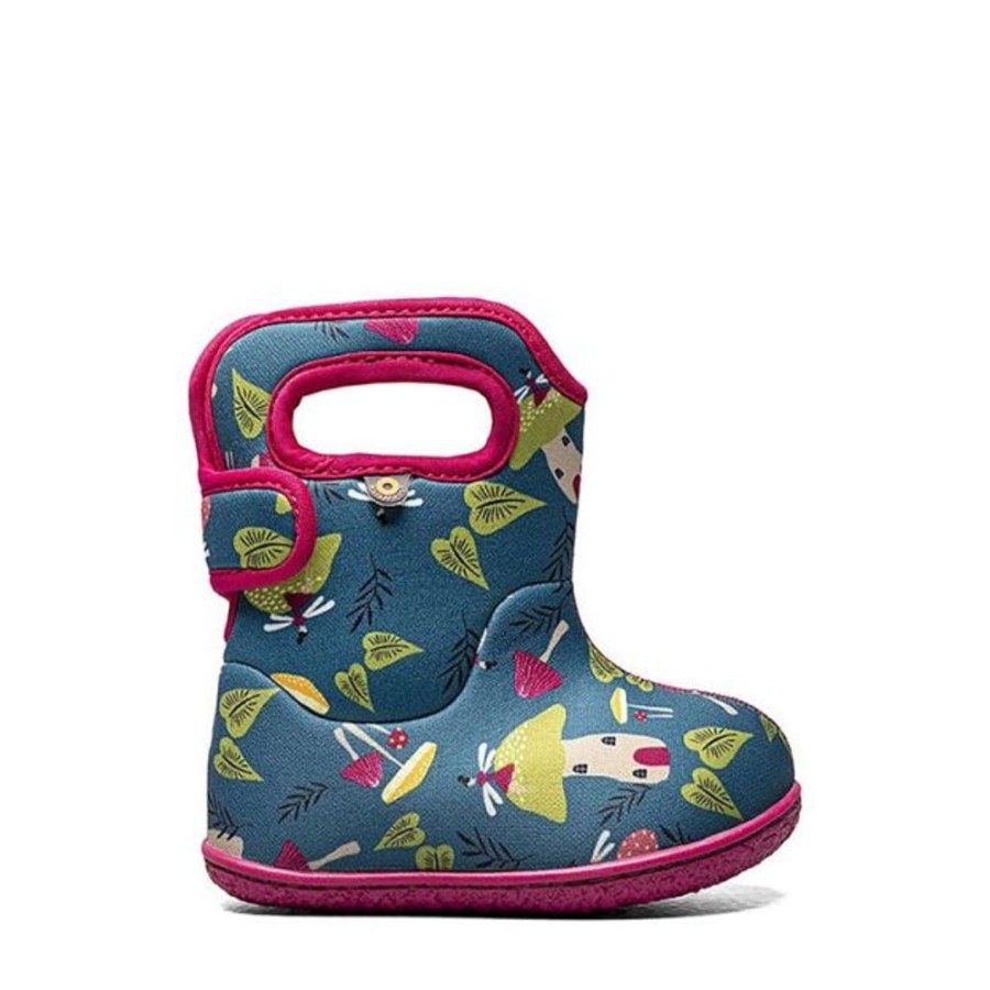 Kids Bogs Boots | Baby Bogs Mushrooms Teal