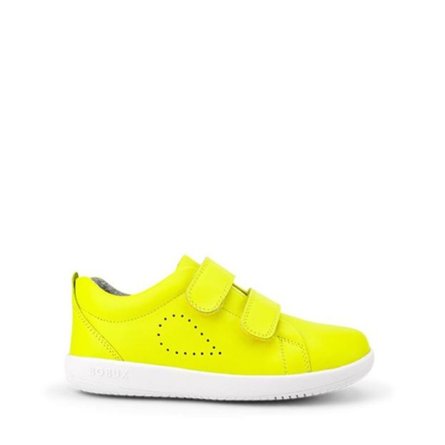 Kids Bobux Kid+ Trainers | Bobux Kid+ Grass Court Neon