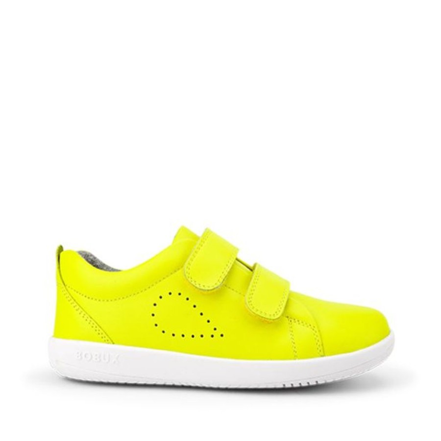 Kids Bobux Kid+ Trainers | Bobux Kid+ Grass Court Neon