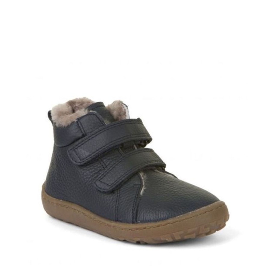 Kids Froddo Boots | Froddo Barefoot Sheepskin Lined Boots Navy