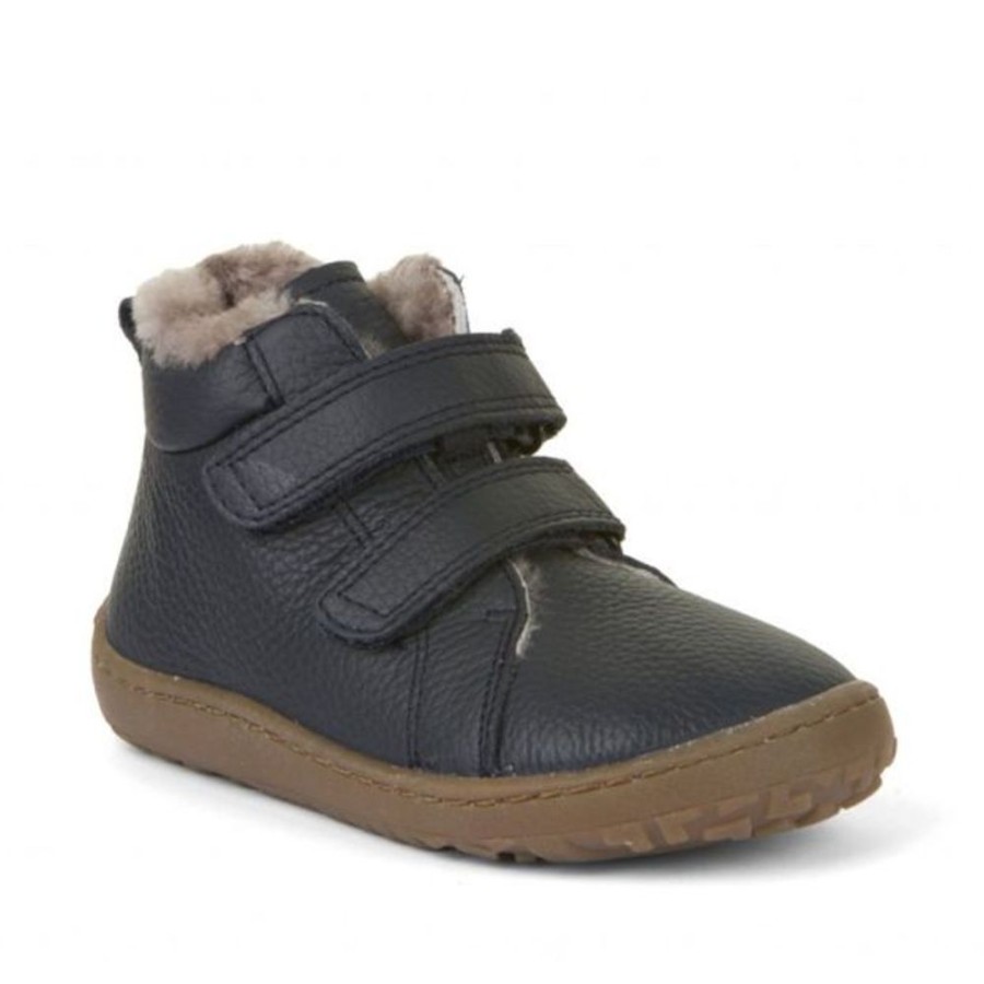 Kids Froddo Boots | Froddo Barefoot Sheepskin Lined Boots Navy