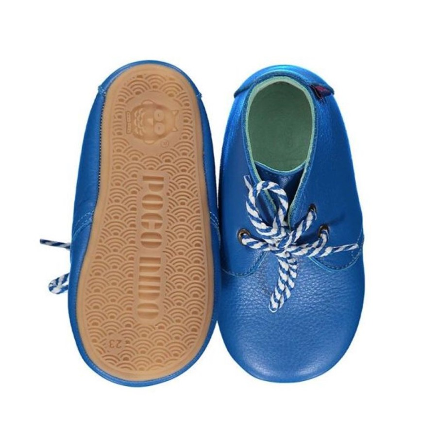 Kids Poco Nido First Shoes | Poco Nido Blue Desert Boots