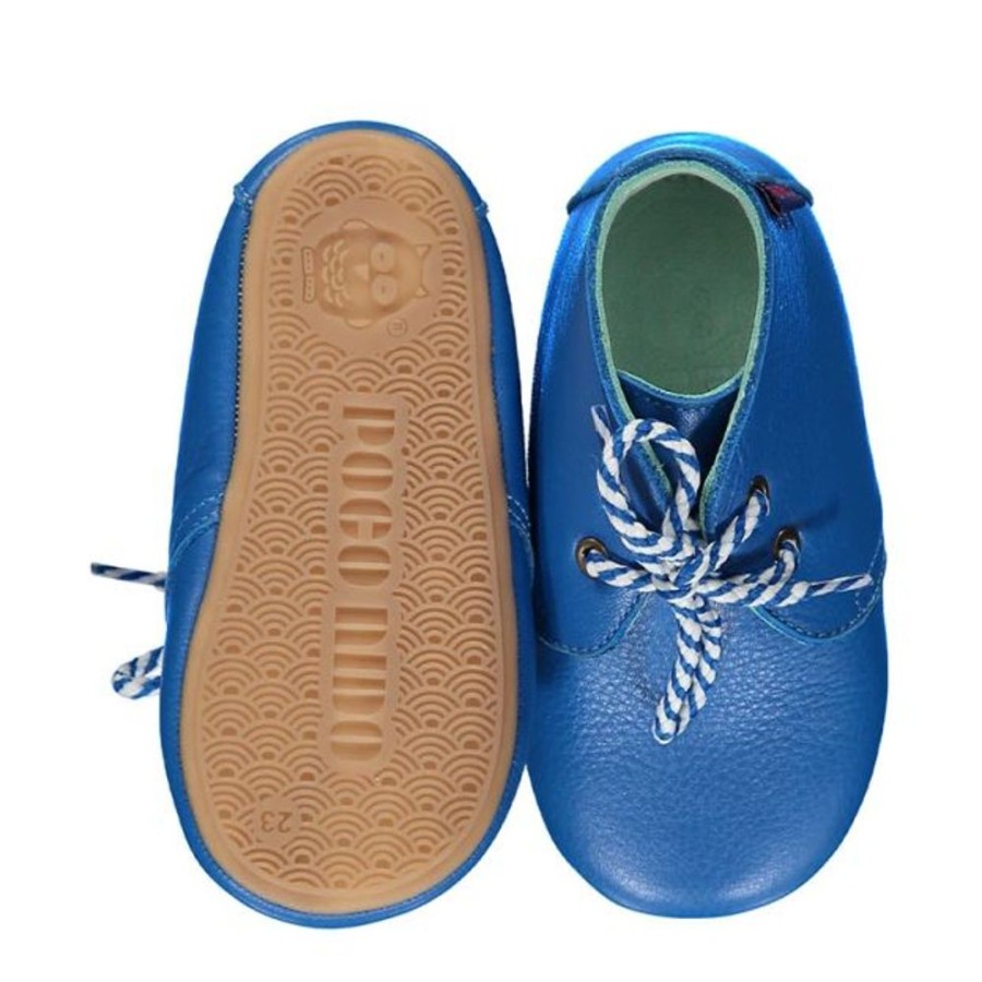 Kids Poco Nido First Shoes | Poco Nido Blue Desert Boots