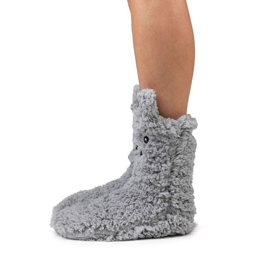 Kids Cozy Soles Slippers | Cozy Sole Adult And Kids Slipper Socks Grey